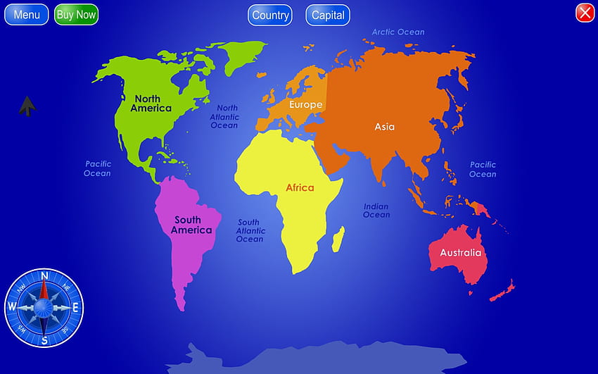 Weltkarte mit Ländern [1680x1050] für Ihr , Handy & Tablet, Karte von Asien HD-Hintergrundbild