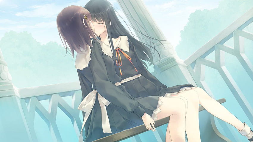 RandomBoard on Twitter:, yuri anime kissing HD wallpaper