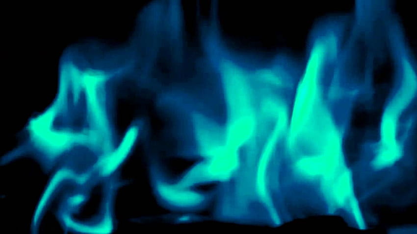 Cool blue flames slow motion dark blurry backgrounds effect V13852b HD wallpaper