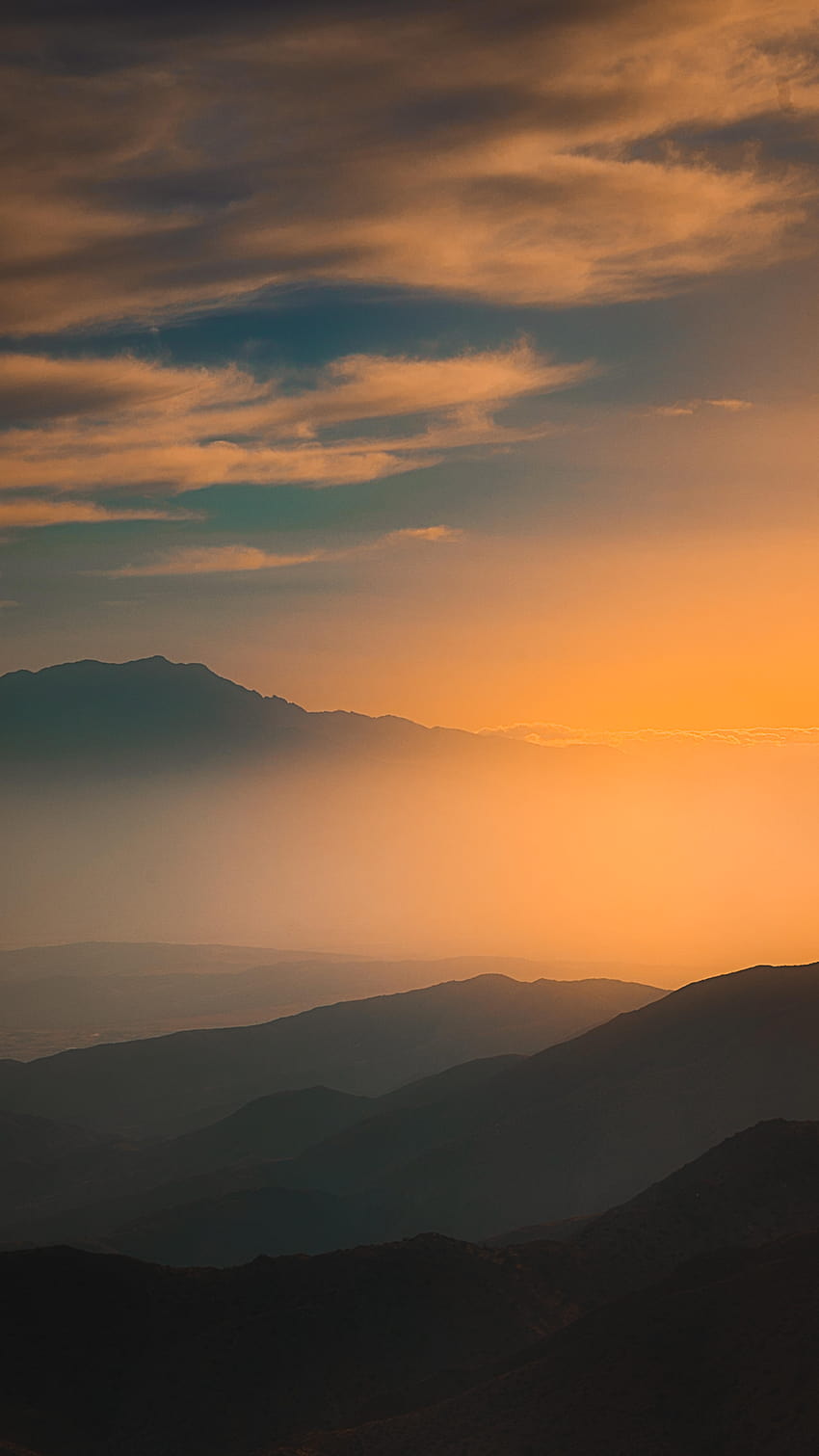] Keys View, Joshua Tree National Park, California Sunset. Shot by me :) : iOSthemes HD phone wallpaper