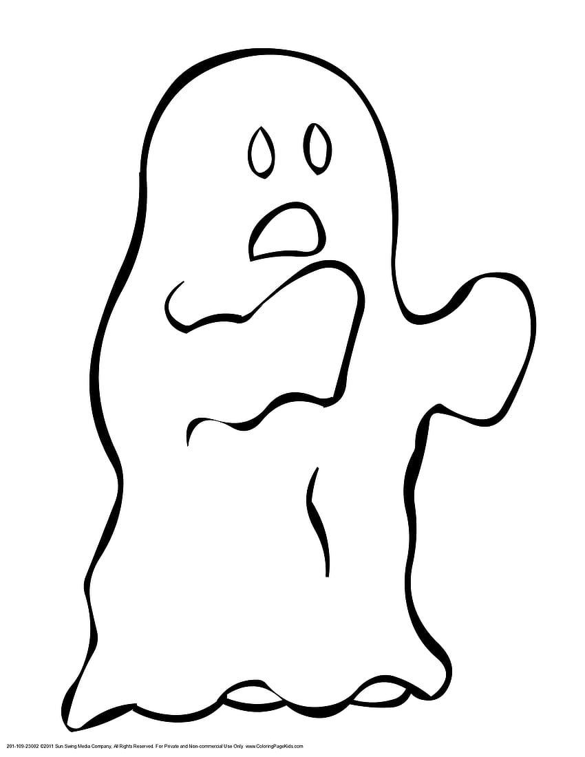 ghost pdf, halloween coloring pages HD phone wallpaper