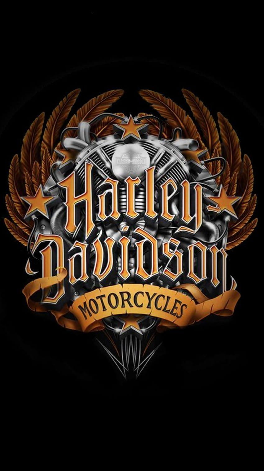 лого на harley davidson HD тапет за телефон