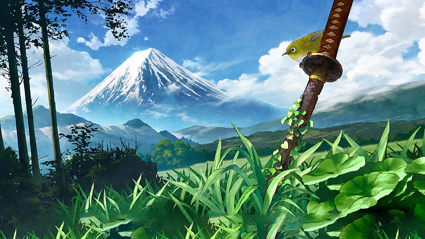 Anime Landscape [1900x1200] for your , Mobile & Tablet, anime scenery green HD wallpaper