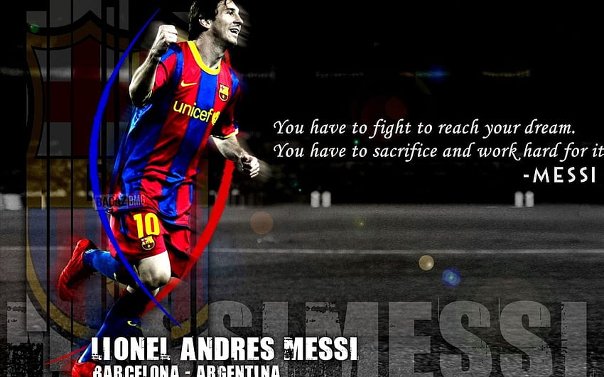 Lionel Messi Dream Motivational Quotes 10735, messi quotes HD wallpaper