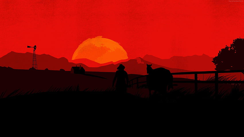 Live on in 2018, red dead redemption 2 HD wallpaper