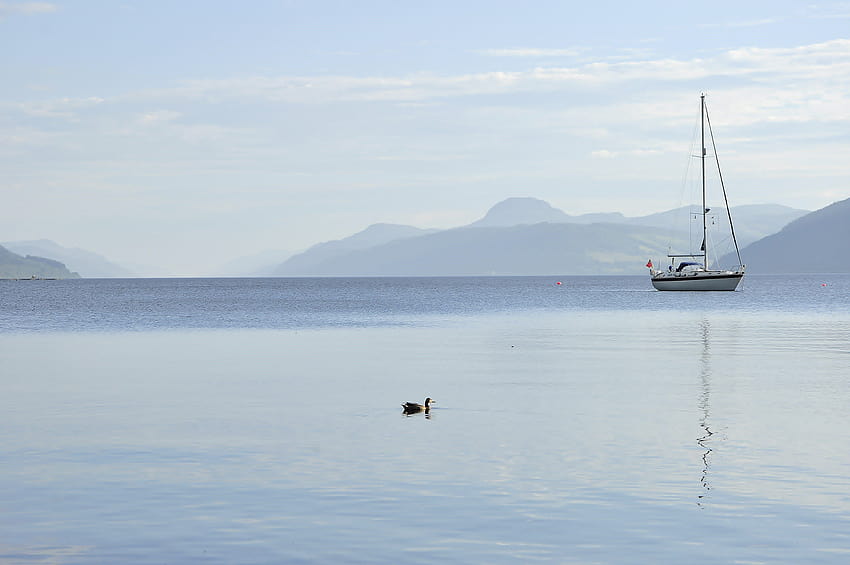 : สีน้ำเงิน ฤดูร้อน วันหยุด น้ำ ว่ายน้ำ สกอตแลนด์ เป็ด Nikon เรือยอทช์ ทะเลสาบ Lochness scottishhighlands d90 lesleyannemurray 4288x2848 ฤดูร้อนสกอตแลนด์ วอลล์เปเปอร์ HD