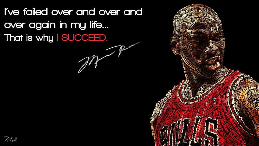 Michael Jordan Quote คำพูดของผู้ประกอบการ วอลล์เปเปอร์ HD