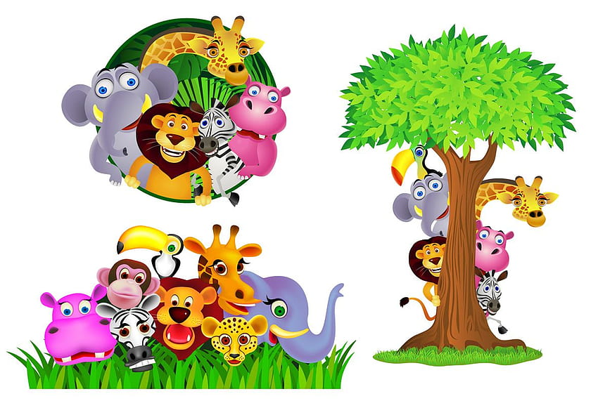Jungle Safari, safari cartoon HD wallpaper