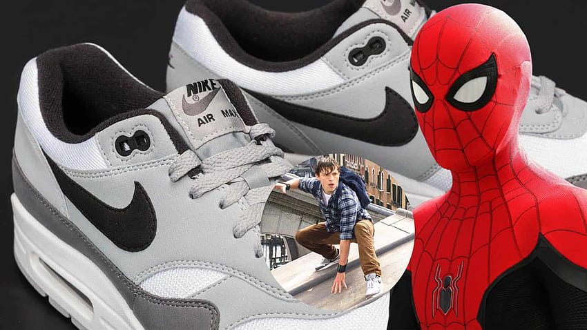Peter Parker สวมรองเท้าผ้าใบ Nike Air Max 1 ใน Spider, สไปเดอร์แมน nike วอลล์เปเปอร์ HD