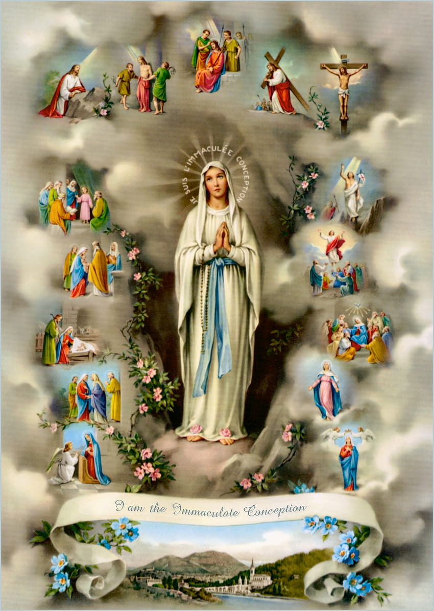 OUR LADY OF LOURDES HD phone wallpaper