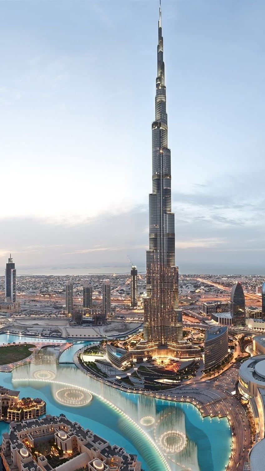 世界一高いビル、ブルジュ・ハリファ、ドバイ 2560x1600 、 HD電話の壁紙