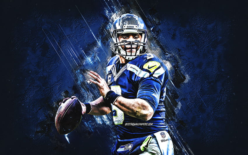 Russell Wilson, Seattle Seahawks, NFL HD wallpaper