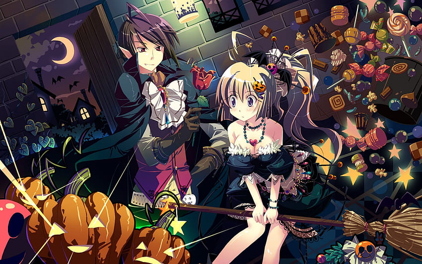 Cartoon characters 1545, anime characters halloween HD wallpaper