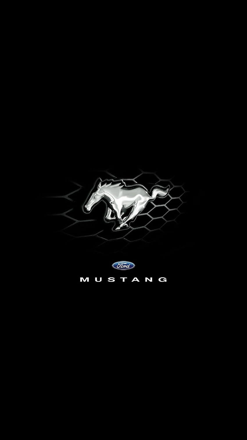 Лого на Ford Mustang Iphone HD тапет за телефон