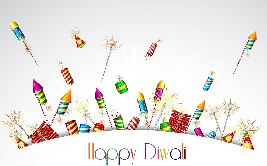 Happy Diwali, fajerwerki, festiwal świateł, Dipavali, Deepavali, święto indyjskie, hinduskie, Diwali z rozdzielczością 3840x2400. Wysoka jakość Tapeta HD