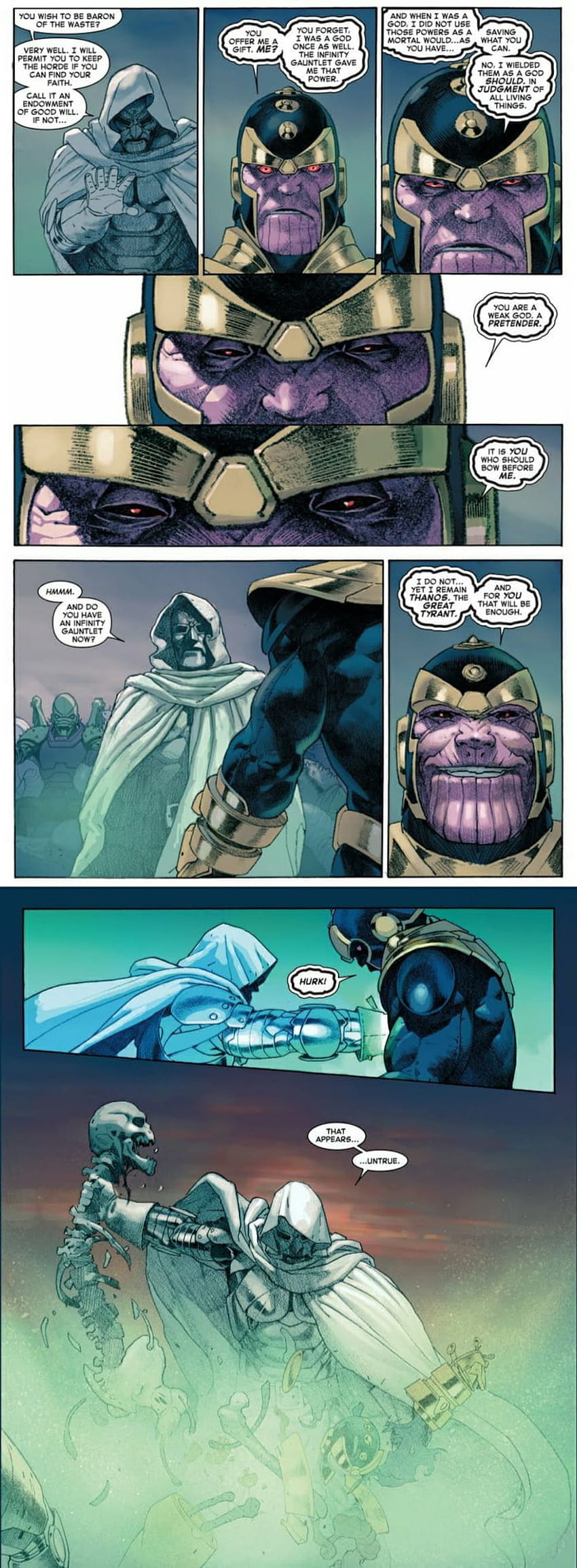 God Emperor Doom Vs Thanos HD phone wallpaper