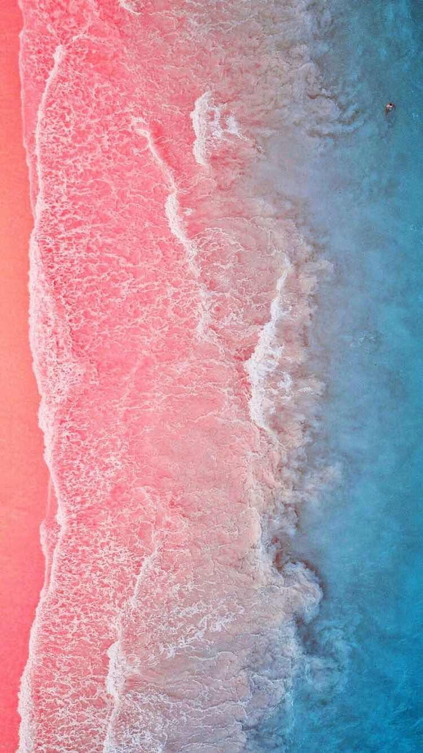 PINK+BEACH, lombok HD phone wallpaper