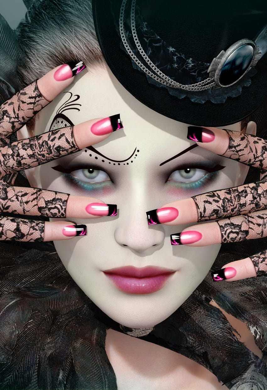Obtenha novos designs de unhas impressionantes para meninas, em, nail art Papel de parede de celular HD