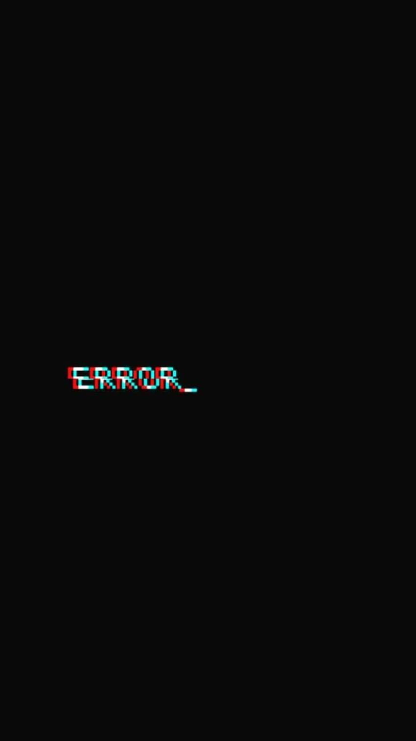 Errore di rxssoap1, errore anime black and white glitch Sfondo del telefono HD