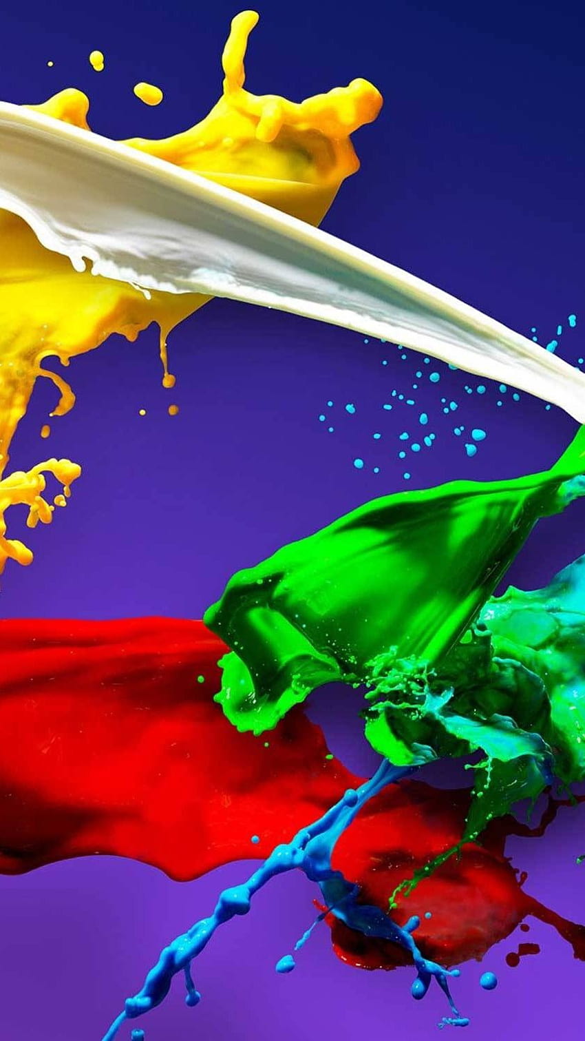 Colors cream splash wide high definition mobile, high resolution mobile HD phone wallpaper
