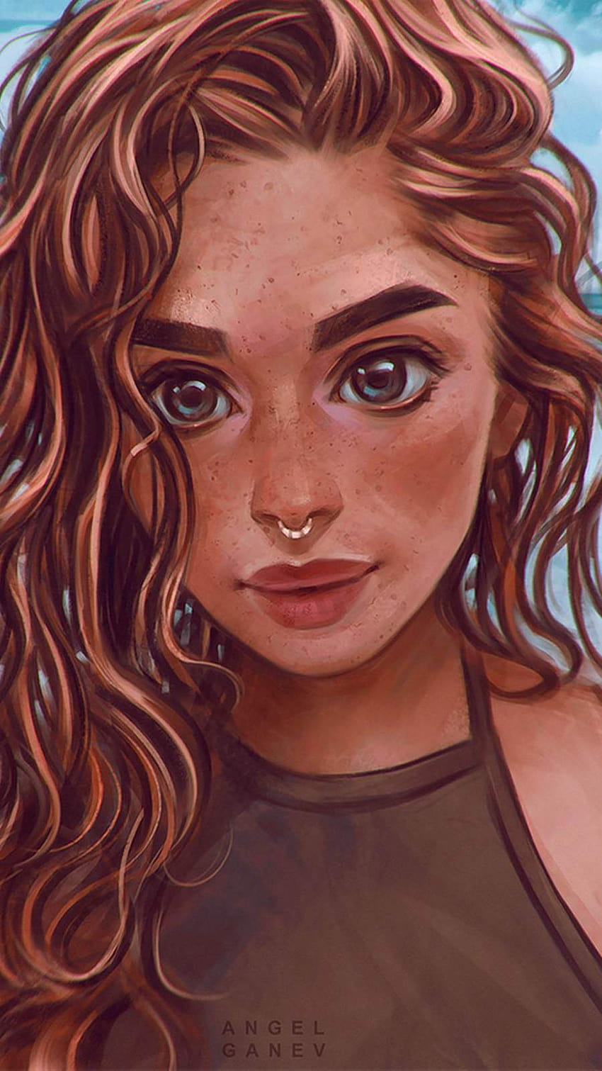 Curly Hair Girl HD phone wallpaper | Pxfuel