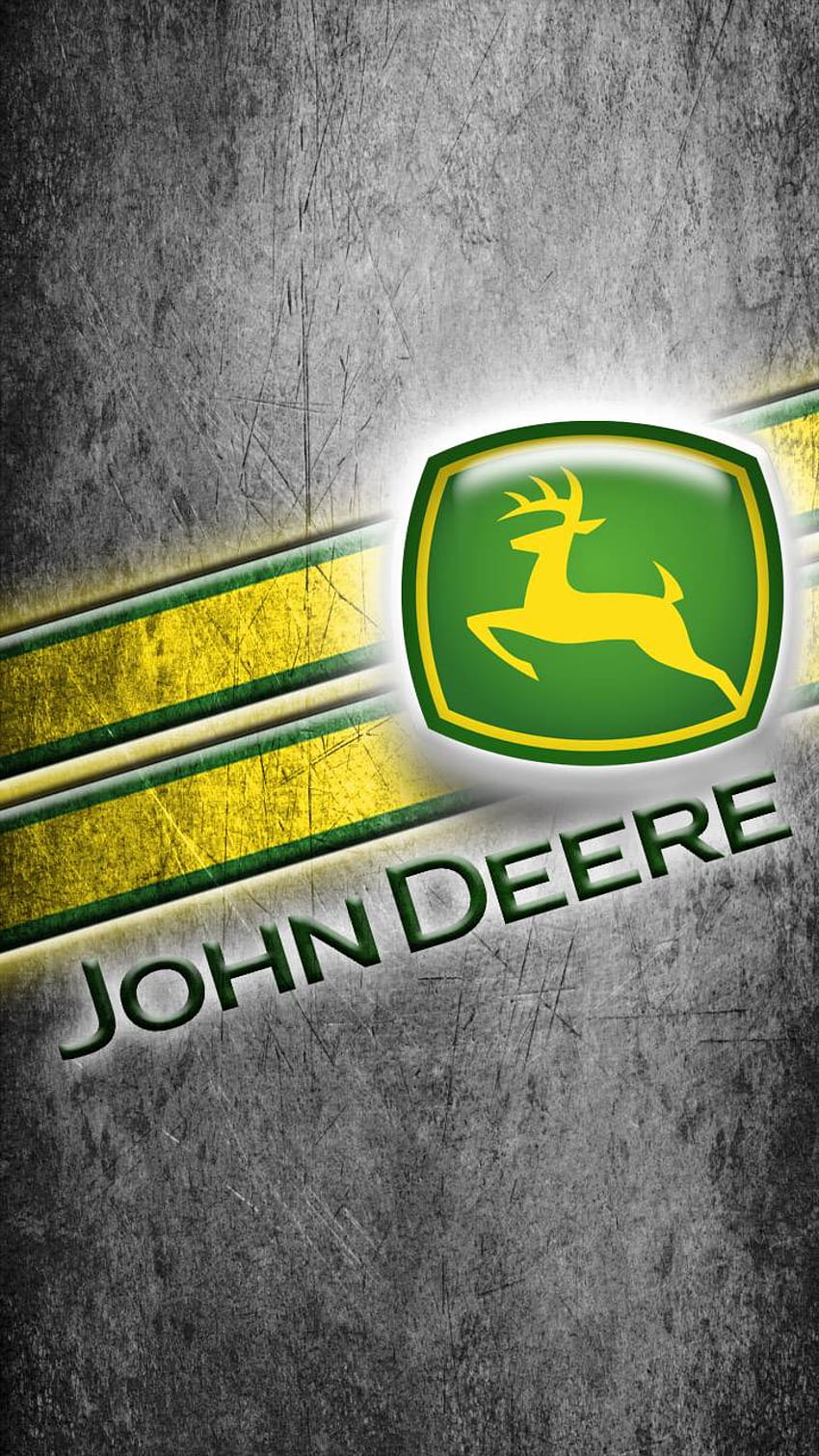 Logotipo superior de John Deere, John Deere 2021 fondo de pantalla del teléfono