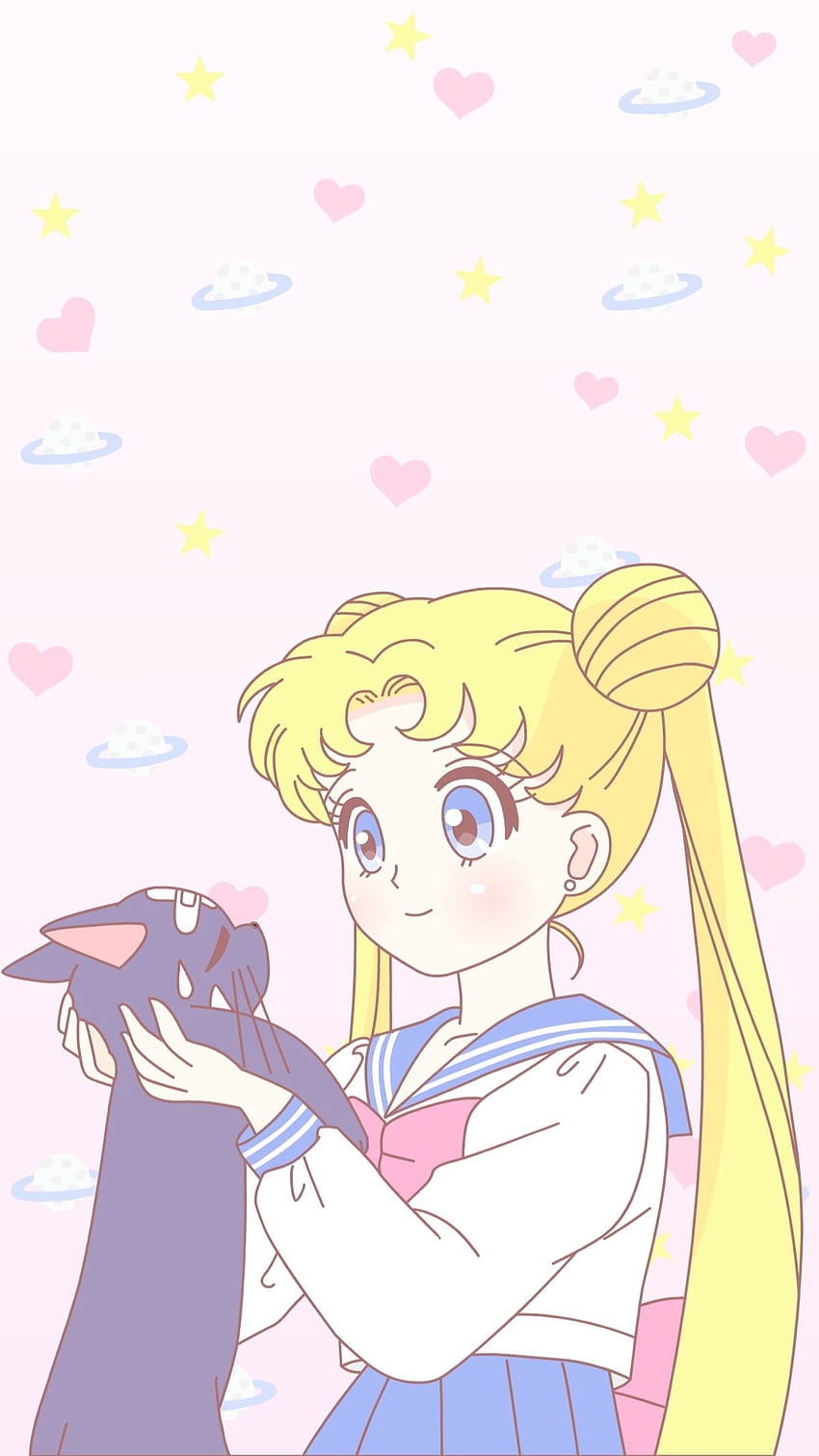 Pastel Sailor Moon, marinaio luna kawaii Sfondo del telefono HD