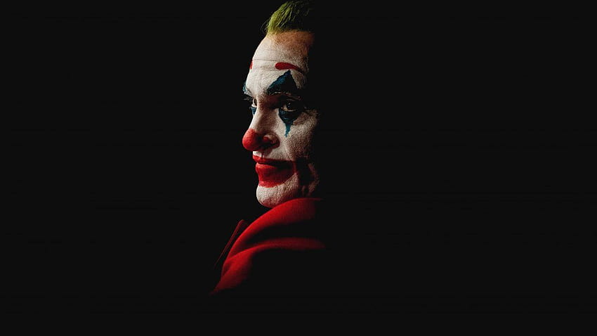 Joker, Joaquin Phoenix, 2019, Black background, joker movie minimal HD wallpaper