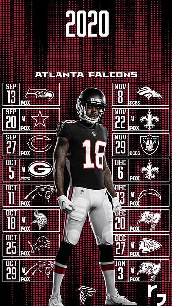 2019 Atlanta Falcons Football Schedule: Downloadable Wallpaper