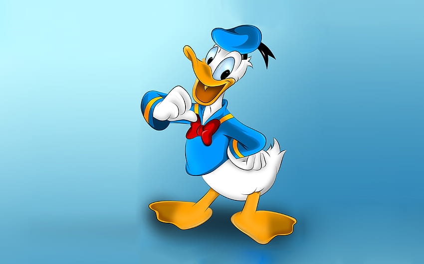 Donald Duc Hero Cartoon World Of Walt Disney постер, donald duck HD wallpaper