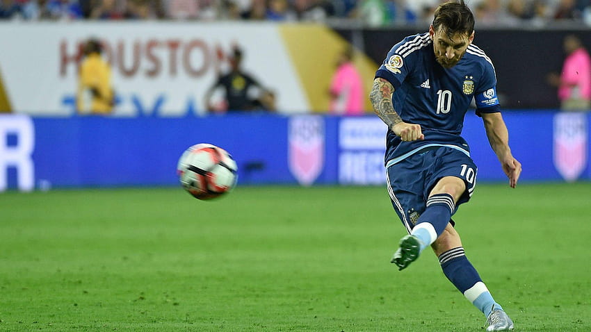 Lionel Messi picks corner on kick to break Argentina's all HD wallpaper