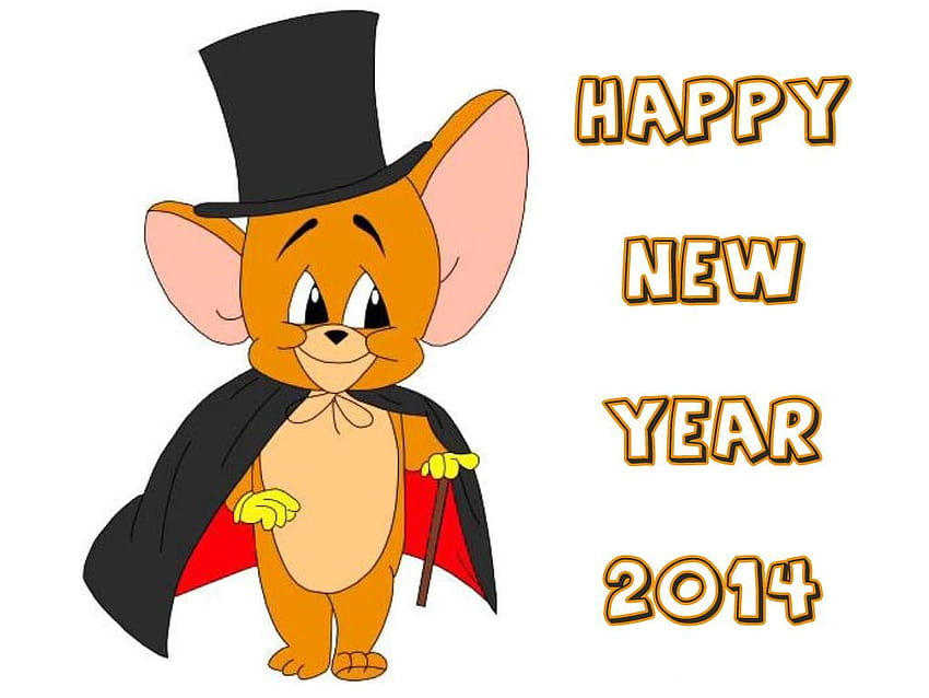 Happy new year cartoon animated HD wallpaper | Pxfuel