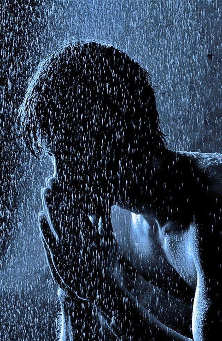 : Alone Boy Standing In Rain Pic, alone boy in rain HD phone wallpaper