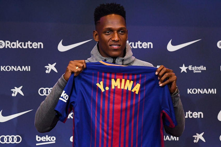 Is Yerry Mina Ready to Start Crucial Matches for FC Barcelona HD wallpaper