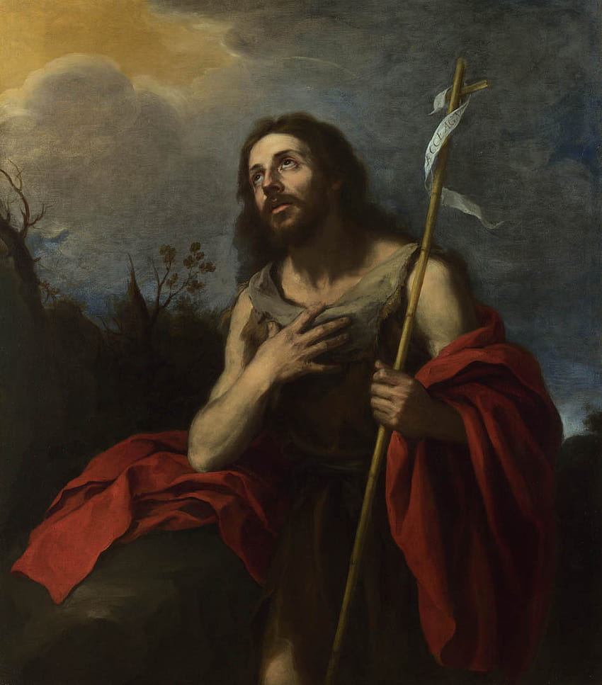 Der heilige Johannes der Täufer in der Wildnis HD-Handy-Hintergrundbild