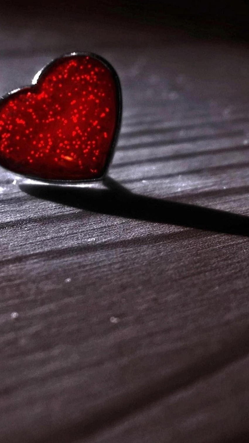 Glass Red Heart Wood Floor Valentines Day Android, colorful heart android HD phone wallpaper