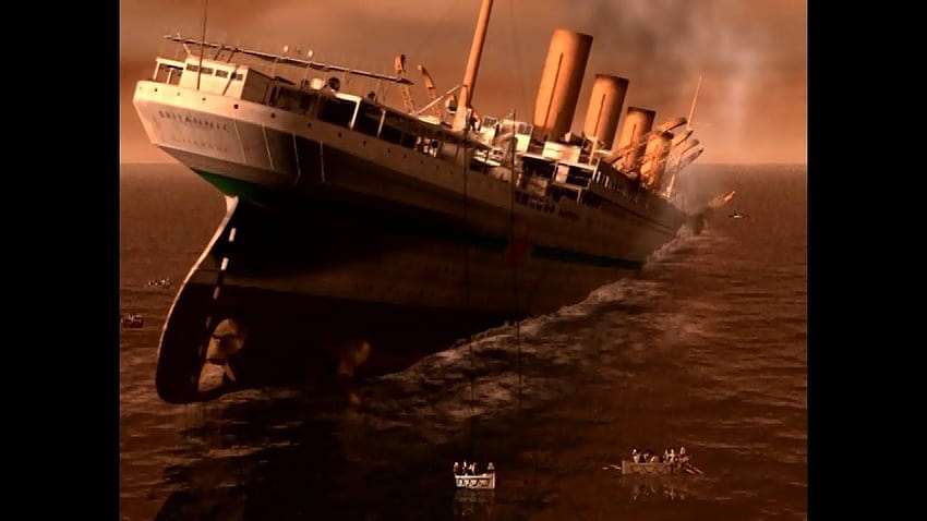 HMHS Britannic sinking HD wallpaper