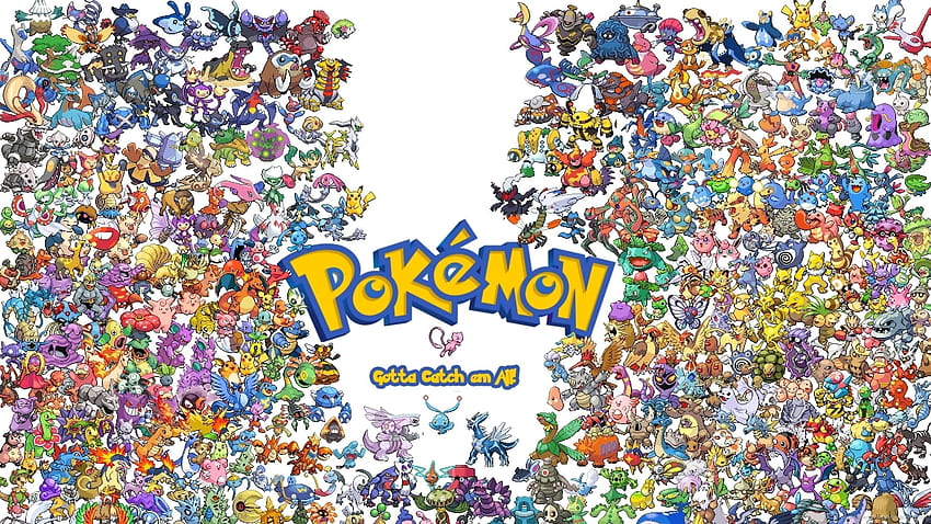 Tutti i Pokemon leggendari, i Pokemon mitici Sfondo HD