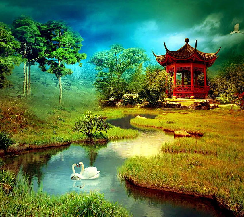 3d Animation Live, chinese national park HD wallpaper
