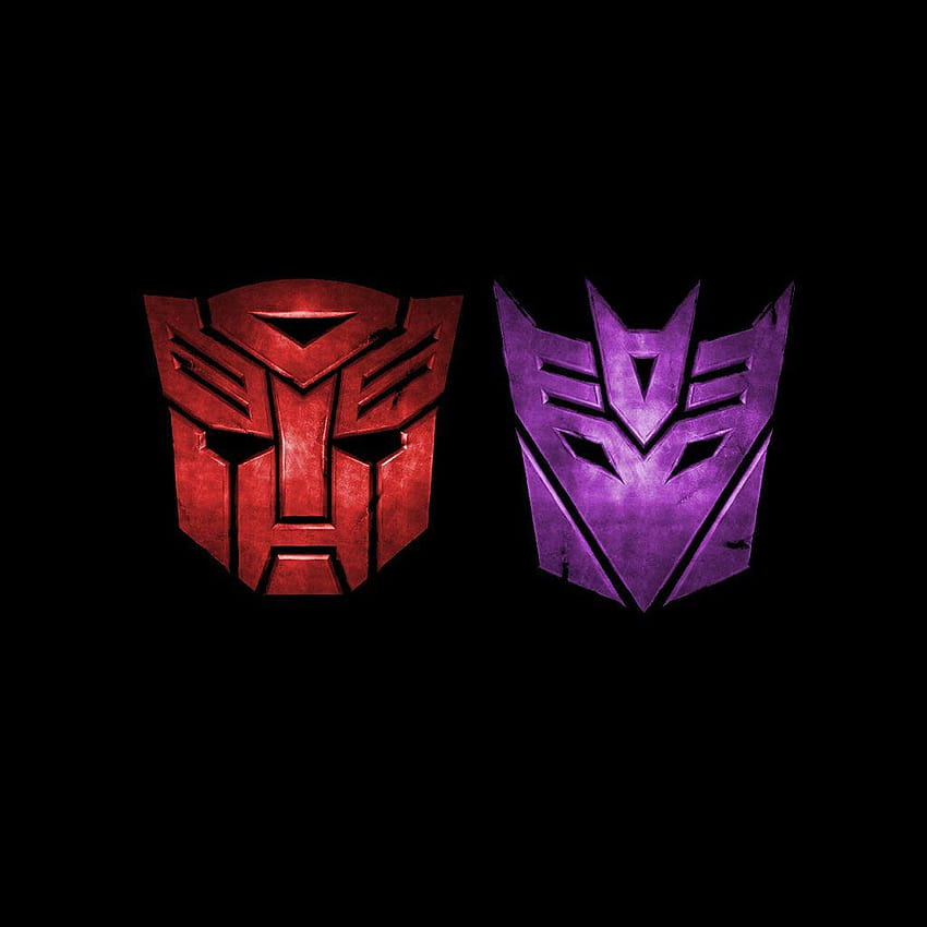 Autobots, Decepticons und Transformers Logos iPad, Autobot vs. Decepticon-Emblem HD-Handy-Hintergrundbild