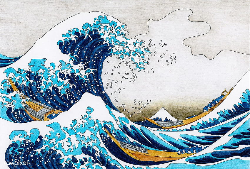 神奈川の大波、神奈川沖の大波 高画質の壁紙