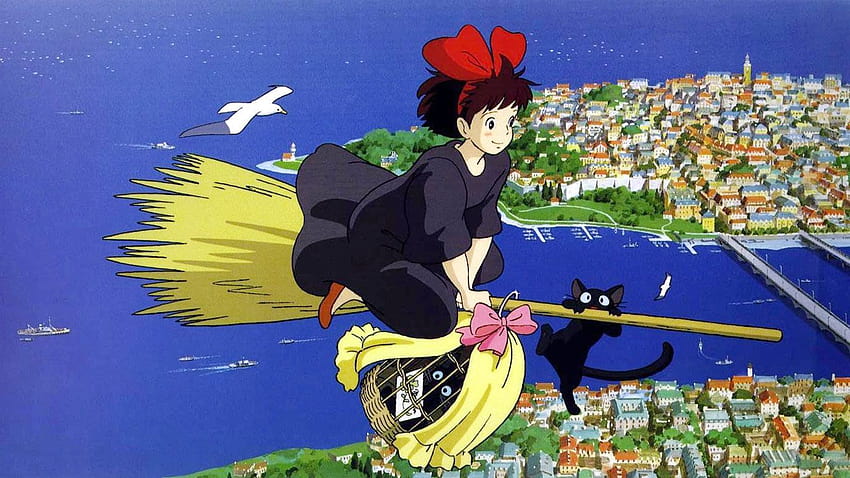 Kiki's Delivery Service Film, japońskie filmy anime Tapeta HD