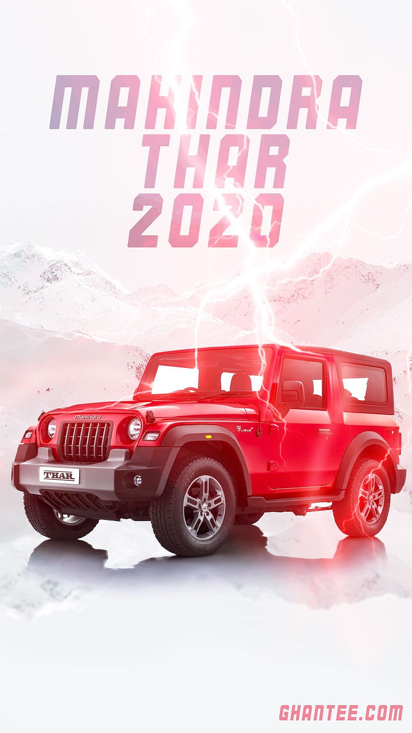 mahindra thar 2020 кола за телефон HD тапет за телефон