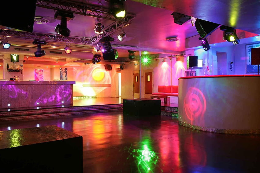 Disco dance music club design room, disco club HD wallpaper