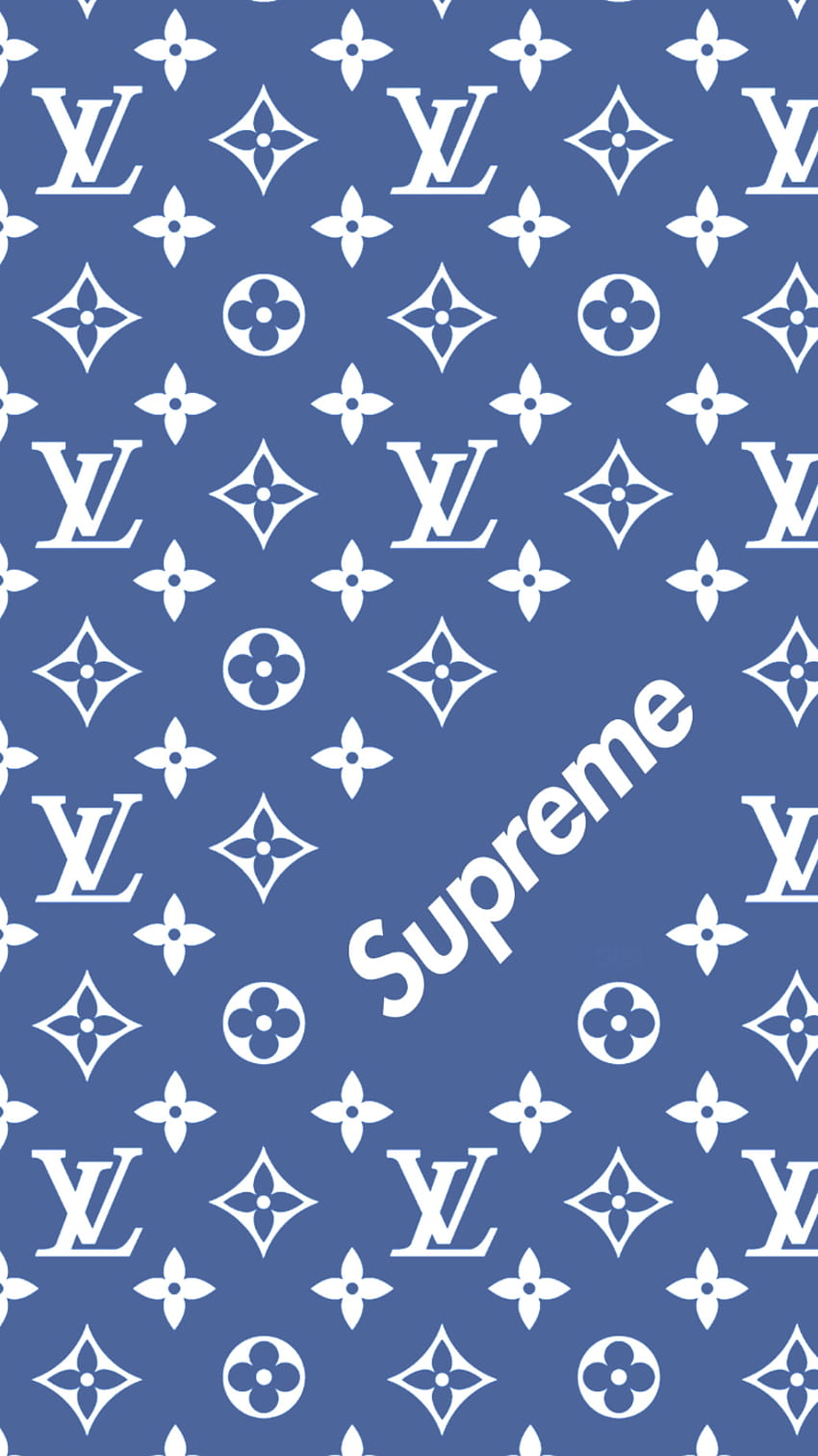 Louis Vuitton x Supreme pattern, supreme louis vuitton HD phone wallpaper