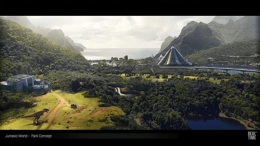 JWE Concept Art와 같은 Jurassic World Evolution의 Isla Nublar HD 월페이퍼
