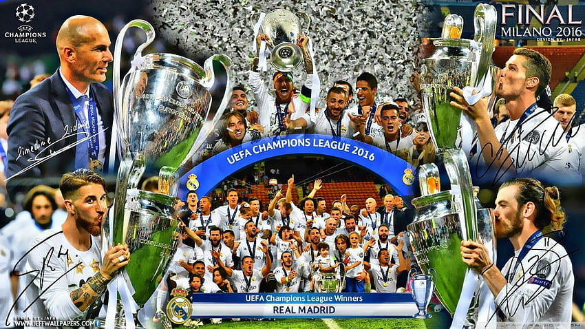 REAL MADRID CHAMPIONS LEAGUE WINNERS 2016 HD 월페이퍼