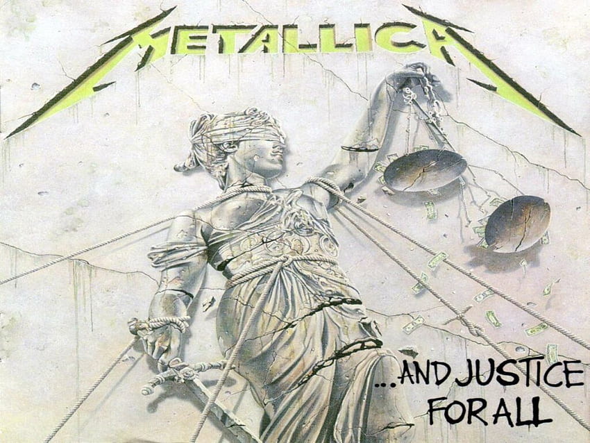 Metallica y Justice para todos los álbumes de portada fondo de pantalla