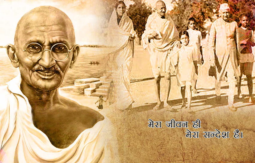 Desejos de Mahatma Gandhi Jayanti , & papel de parede HD