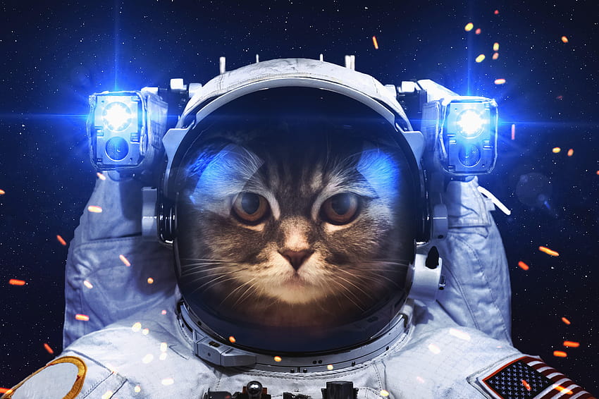 Astronaut, Raumanzug, Abstrakt, Weltall, Bunt, Helm, Astronauten-Raumanzug HD-Hintergrundbild